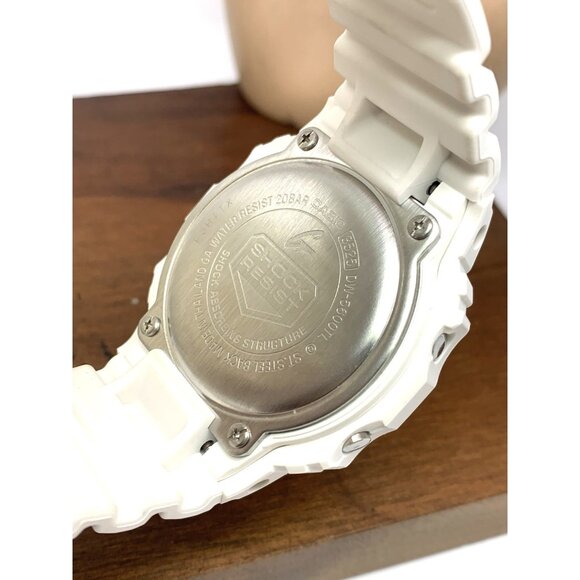 Casio G-Shock Men's Watch DW5600TL-7 Beach Time 43mm White Rubber Strap 3525 - Picture 6 of 14